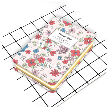 Caderno com capa de metal fofa estilo flor personalizado