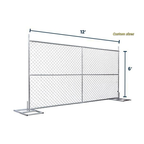 Valla temporal de instalación rápida para límites de propiedad