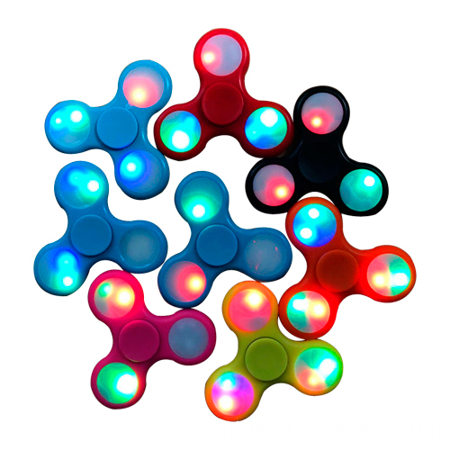 led flash plastic spinning top