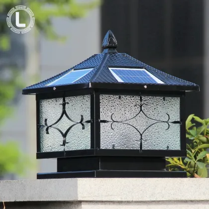 Waterproof Modern Metal Solar Gate Pillar Lights