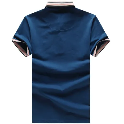 custom design polo shirt , pique polo shirt polyester cotton fabric factory in china