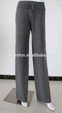 wholesale straight leg cashmere knitted pants