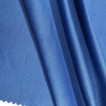 Blue Polyester Spandex Roma Knitted Fabric