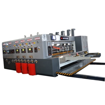 automatic multicolor printer slotter and die cutter machine