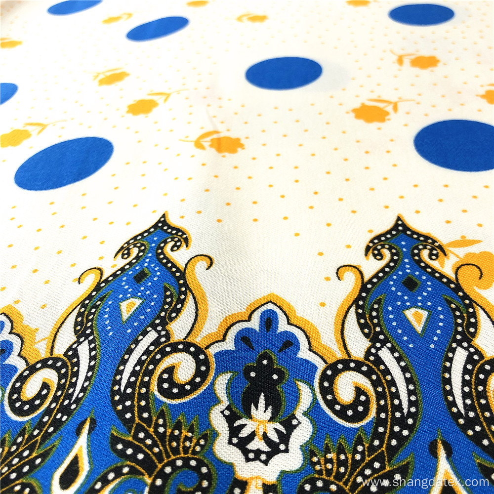 Exotic Design Rayon Twill Printed High Quality Fabric