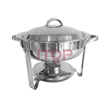 Round Stainless Steel Food Warmers for Buffet and Restaurant Use