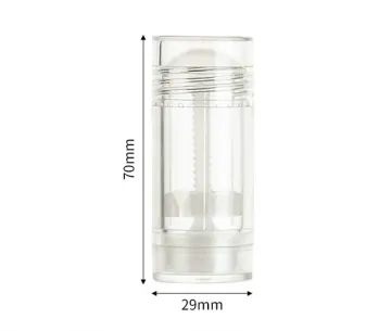 Custom Logo Printed Empty Plastic Round 15ml Twist-Up Deodorant Container