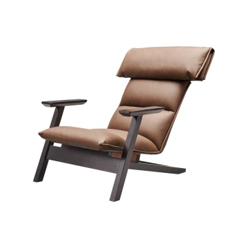 Modern designer furniture fiberglass leather lounge leisure living room home furniture accent Imola arm Chair