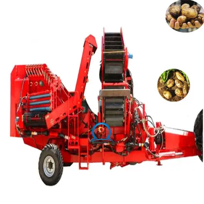 Hot Sale Agro Machines: Efficient Double Row Small Potato Harvester