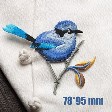 Oiseaux délicats patchs de broderie fer sur patchs