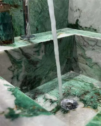 Stunning Patagonia Green Emerald Quartzite Slab: Elegance in Natural Stone