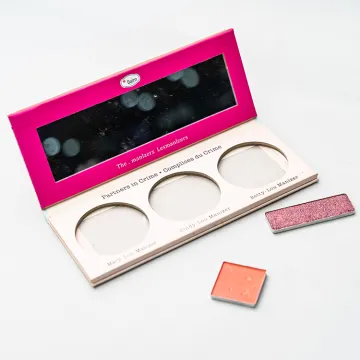 3 Color Empty Eyeshadow Palette Packaging Cardboard Box