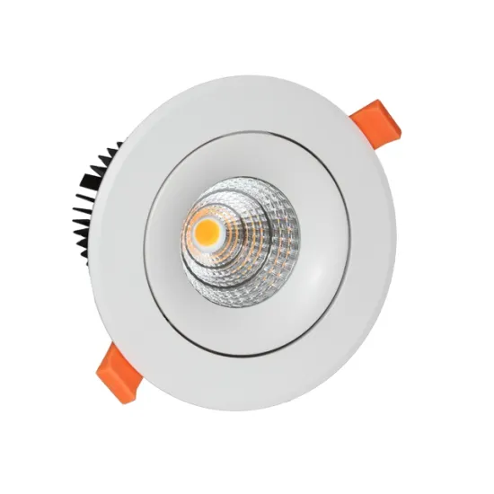 Adjustable Commercial Recessed LED COB 6W Downlight - White/Black