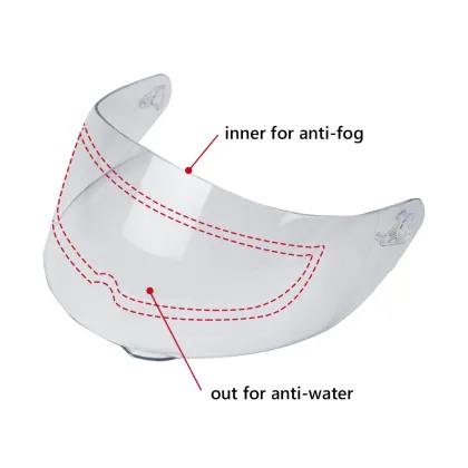 Universal Anti-Rain Motorcycle Helmet Visor Film - Anti-Fog and Rainproof