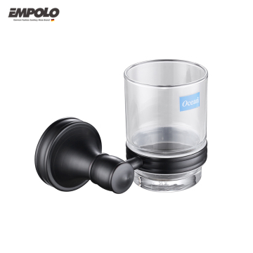 Round Base Wall Mount Bath Tumbler Cup Holder