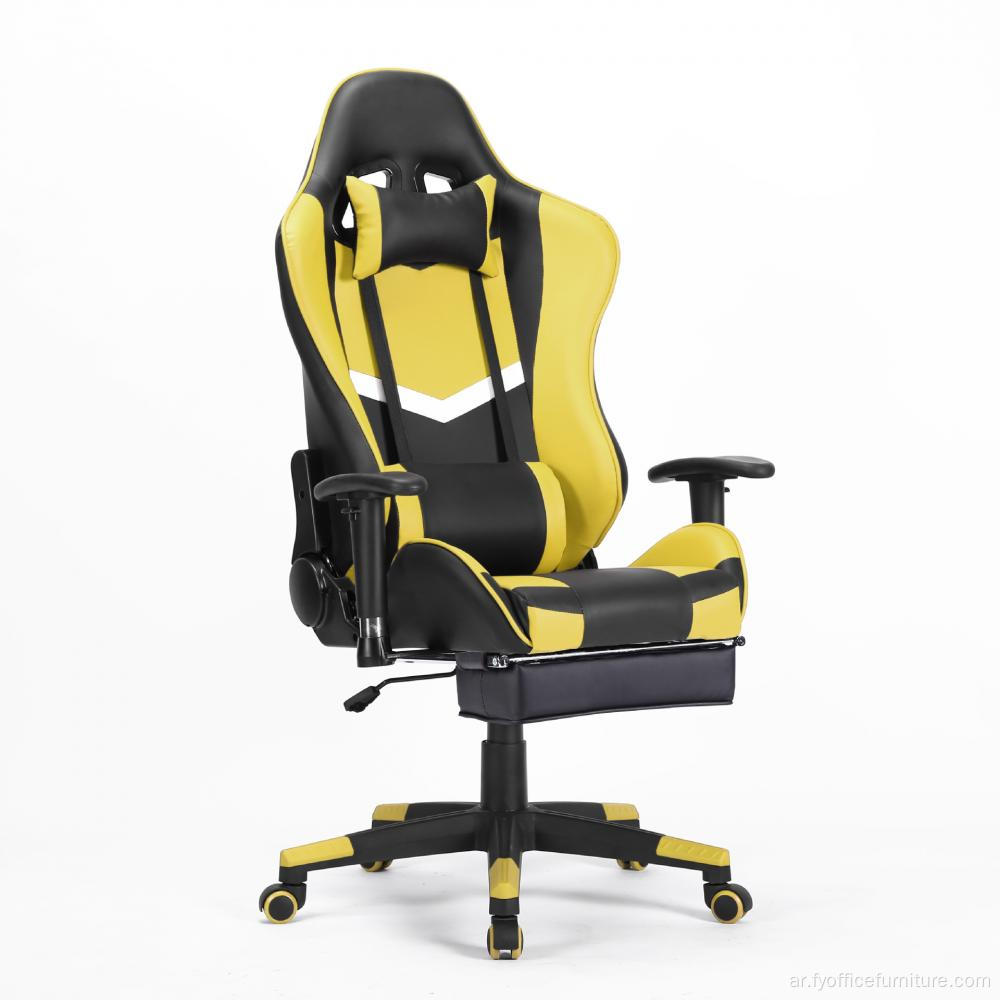 سعر البيع الكامل Reclining Office Chair Red Gaming Chair مع مسند للقدمين