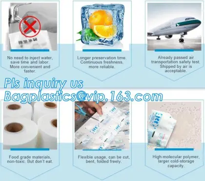 Cooler Bag Accessory Custom Reusable Gel Ice Pack, cold pack for keeping seafood fresh, cold chain meat vegetable beverage trans