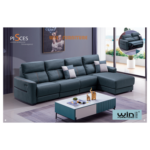 Modernes Sofa-Sessel-verstellbares Stoff-Sofa-Set