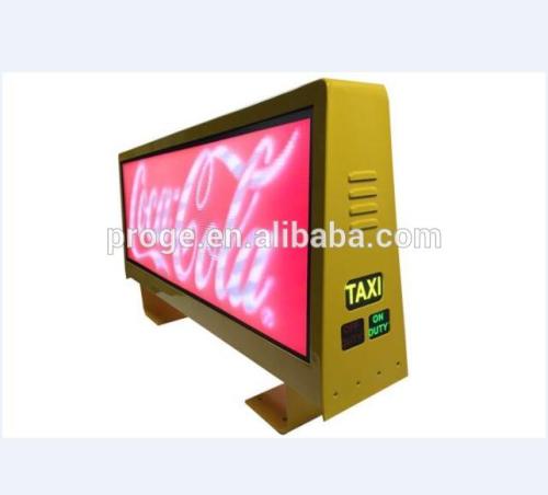 4G/3G/USB/Wifi Async 960x320mm P2.5/P5/P6 outdoor SMD full color high resolution roo/top taxi led signs