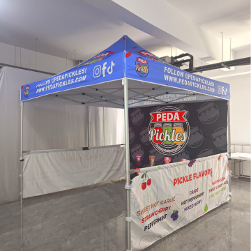 Popup Retractable Heavy-Duty EZ up 3x3 Tent with Sidewalls for Automotive and Agriculture