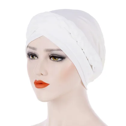 Satin Turban Hat for Women - Muslim Islamic Hijab Headwrap
