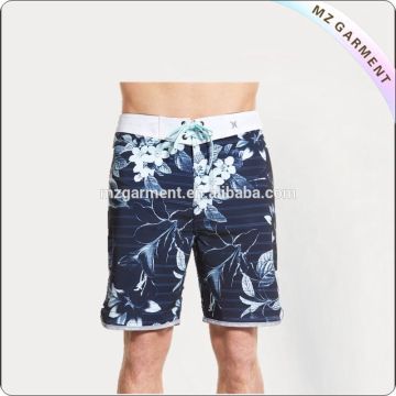 Sea horse print male beach shorts