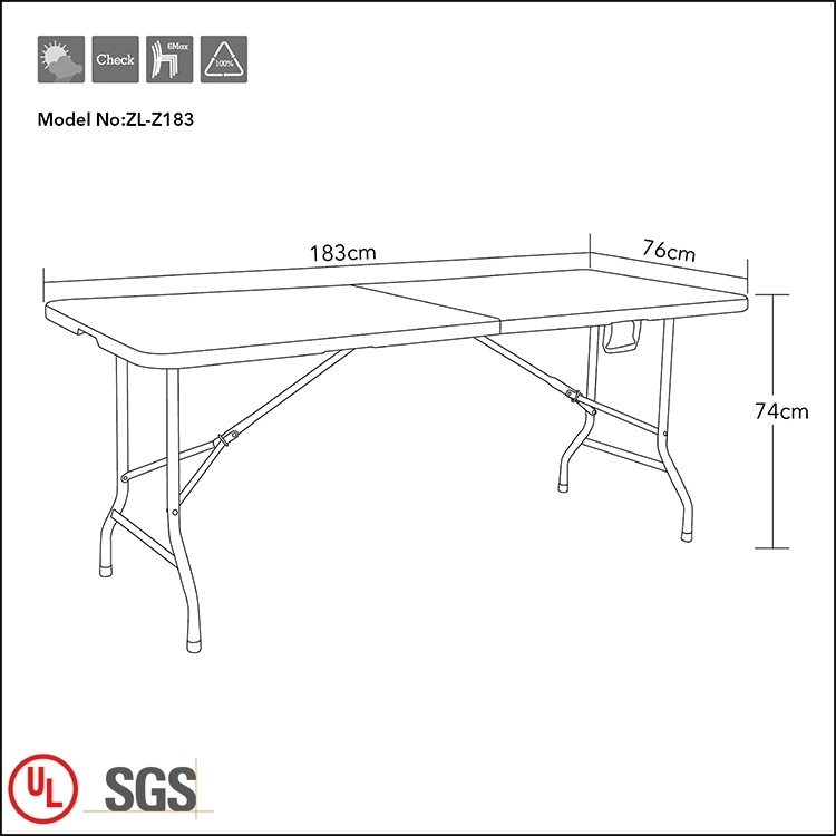 Blow Mould Foldable Table