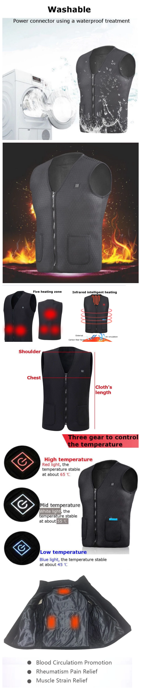 far infrared heating jacket