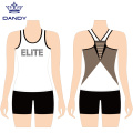 Maxsus cheerleading tank yuqori va qisqa