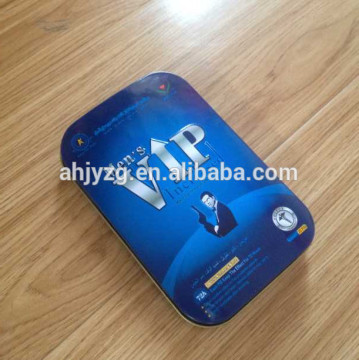 hinged packaging box for tablets