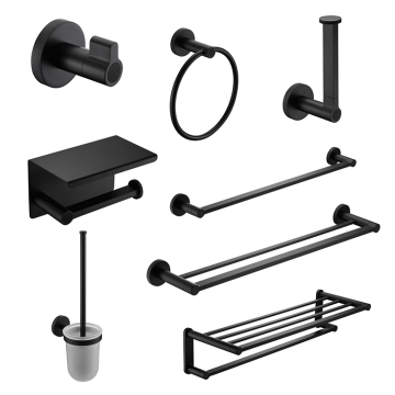 Olang Brass Hotel Black Luxury Luxury Salle de bain accessoires accessoires - Porte-toilette