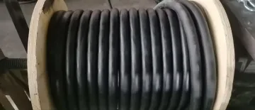 Elevator compensation chain plastic coated