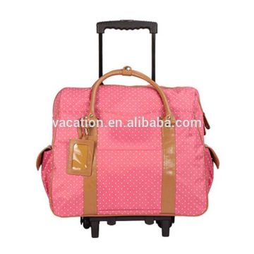 Young girls' luggage leather travel bags