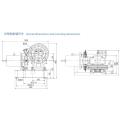 Machine / moteur de traction d&#39;ascenseur à engrenages, entraînement VVVF YJ200