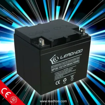 12V38AH solar energy & wind energy sealed maintenance free battery in solar