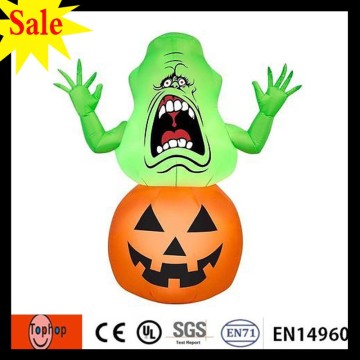 Halloween Pumpkin Inflatable Ghostbusters Yard Decoration In Out Fall