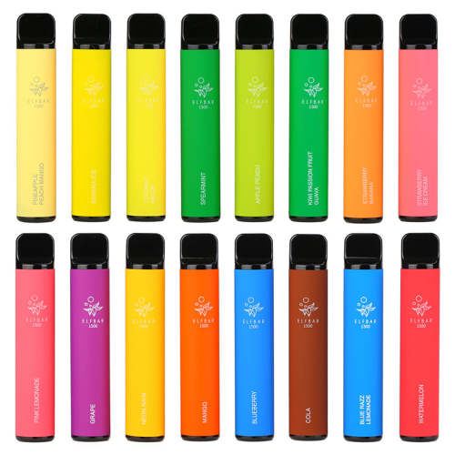 Barra de elfo vape descartável 1500 Puffs