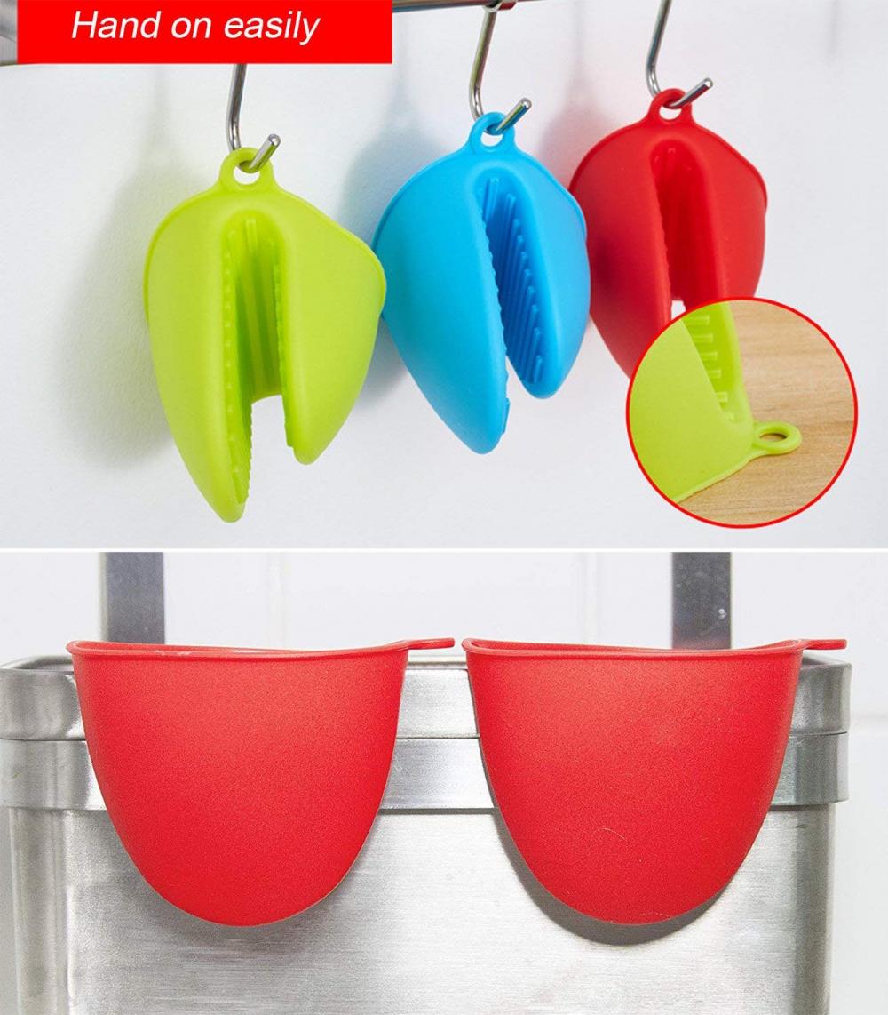 Heat Resistant Kitchen Baking Silicone Oven Mitts