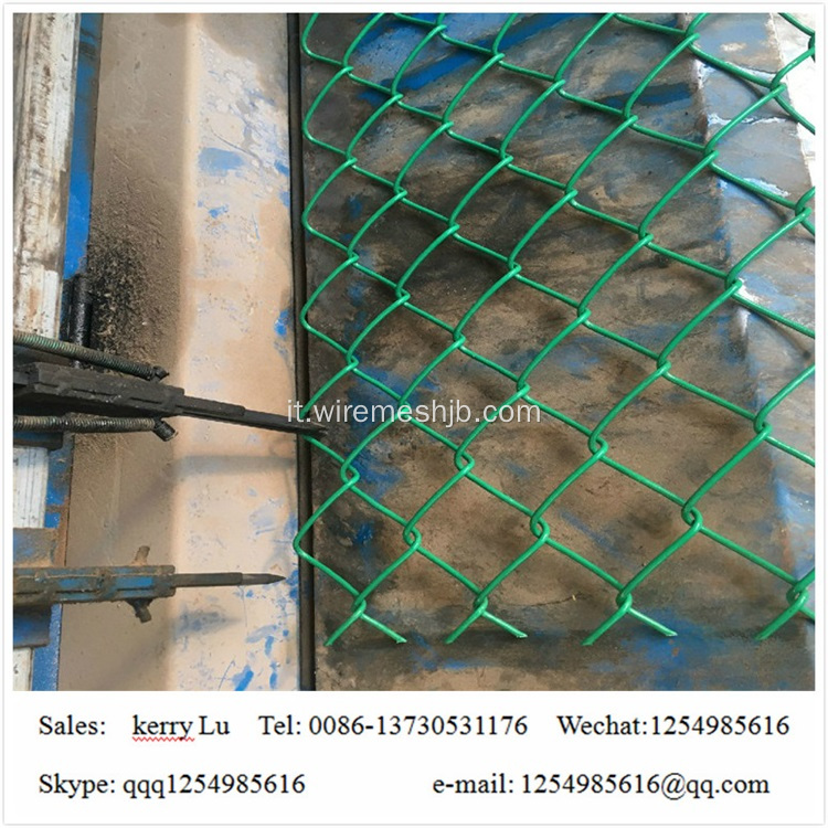 Rotolo recinto di collegamento a catena rivestito in PVC