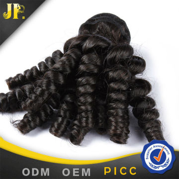 JP raw unprocessed top quality dyeable remy large discount baby curl hair weaving