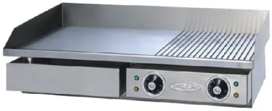 Electric grill plate