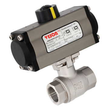 Pneumatic Actuated Screwed Ball Valve - 2
