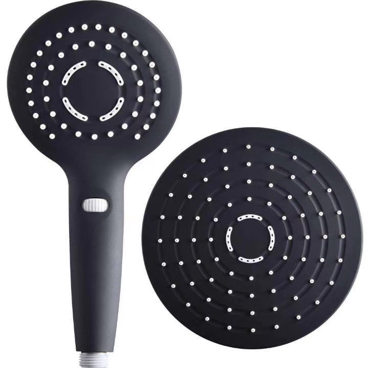 Round Black Shower Combo