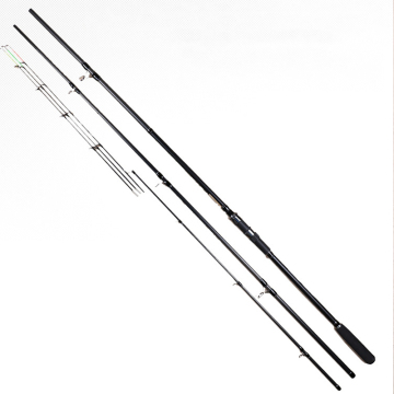 Barre per alimentatore di pesca in fibra di carbonio elevato 3,6 m/3,9 m - sacchetto OPP nera in vendita calda