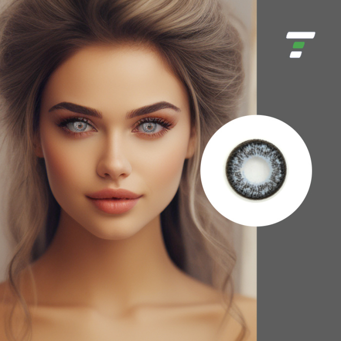 Comfortable color myopic contact lenses for large eyes