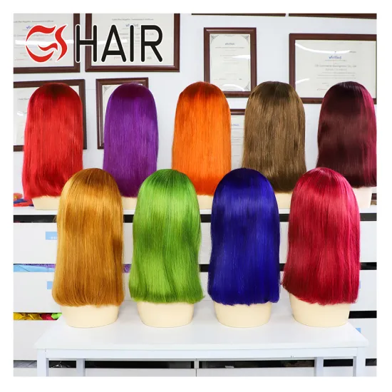 Cheap Brazilian Virgin Hair Short Bob Wigs with 13x4 Lace Front - Dorp Shipping Available