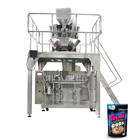 Automatic Packing Machine for Dried Fruits, Nuts, Chocolate, Cake, and Biscuits