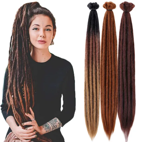 Dread Locks Micro Afro Soft Dead Lock Crochet Hair Extensions 20inches Straight Dreadlocks Synthetic Fiber Braiding Faux Locs