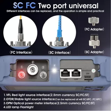 MINI OTDR NK4000D FTTH Optical Time Domain Reflectometer 1310/1550nm