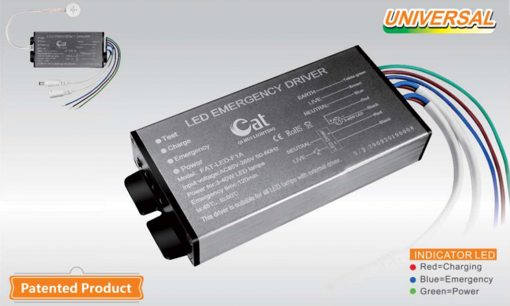 3-60W emergency converter for LED light